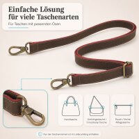 Sunsa Damen Taschengriffe Taschenhenkel Schulterriemen Riemen Schultergurt Henkel, lang
