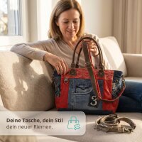 Sunsa Damen Taschengriffe Taschenhenkel Schulterriemen Riemen Schultergurt Henkel, lang