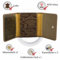 Sunsa Creations "Lilly" echt Leder Damen Geldbörse Portemonnaie Brieftasche klein Geldbeutel
