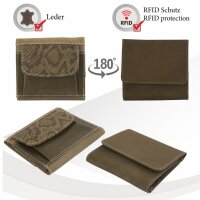 Sunsa Creations "Lilly" echt Leder Damen Geldbörse Portemonnaie Brieftasche klein Geldbeutel
