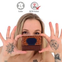 Sunsa Creations "Elsa" echt Leder Geldbörse Portemonnaie Brieftasche klein Geldbeutel