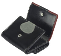 Sunsa Creations "Elsa" Leder Geldbörse Portemonnaie Brieftasche klein bunt
