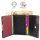 Sunsa Creations "Elsa" Leder Geldbörse Portemonnaie Brieftasche klein bunt