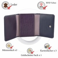 Sunsa Creations "Lilly" echt Leder Damen Geldbörse Portemonnaie Brieftasche klein Geldbeutel