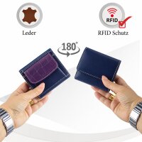 Sunsa Creations "Lilly" echt Leder Damen Geldbörse Portemonnaie Brieftasche klein Geldbeutel