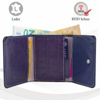 Sunsa Creations "Lilly" echt Leder Damen Geldbörse Portemonnaie Brieftasche klein Geldbeutel