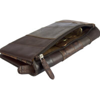 Sunsa Creations "Max" Leder Geldbörse Portemonnaie Brieftasche groß