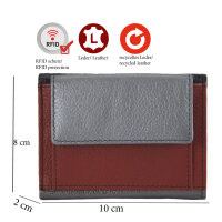 Sunsa Creations "Miki" Leder Geldbörse Portemonnaie Brieftasche klein