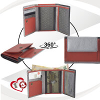 Sunsa Creations "Miki" Leder Geldbörse Portemonnaie Brieftasche klein