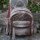 Sunsa Tasche Rucksack Schultertasche Leder Canvas taupe