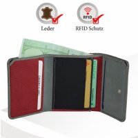 Sunsa Creations "Lilly" echt Leder Damen Geldbörse Portemonnaie Brieftasche klein Geldbeutel