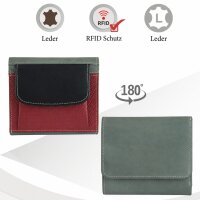 Sunsa Creations "Lilly" echt Leder Damen Geldbörse Portemonnaie Brieftasche klein Geldbeutel