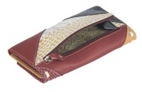 Sunsa Creations "Dora" echt Leder Damen Geldbörse Portemonnaie Brieftasche großer Geldbeutel
