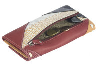 Sunsa Creations "Dora" echt Leder Damen Geldbörse Portemonnaie Brieftasche großer Geldbeutel