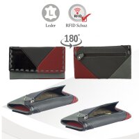Sunsa Creations "Dora" leather wallet purse colorful small woman billfold colorful