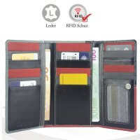 Sunsa Creations "Dora" leather wallet purse colorful small woman billfold colorful