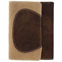 Sunsa Creations "Gabi" echt Leder Damen Geldbörse Portemonnaie Brieftasche großer Geldbeutel