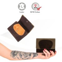 Sunsa Creations "Gabi" echt Leder Damen Geldbörse Portemonnaie Brieftasche großer Geldbeutel