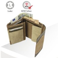 Sunsa Creations "Gabi" echt Leder Damen Geldbörse Portemonnaie Brieftasche großer Geldbeutel
