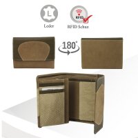 Sunsa Creations "Gabi" echt Leder Damen Geldbörse Portemonnaie Brieftasche großer Geldbeutel