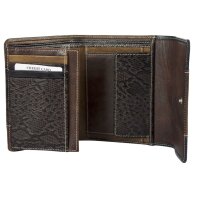 Sunsa Creations "Gabi" echt Leder Damen Geldbörse Portemonnaie Brieftasche großer Geldbeutel