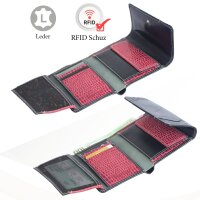 Sunsa Creations "Gabi" echt Leder Damen Geldbörse Portemonnaie Brieftasche großer Geldbeutel
