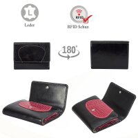 Sunsa Creations "Gabi" echt Leder Damen Geldbörse Portemonnaie Brieftasche großer Geldbeutel