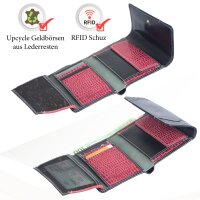 Sunsa Creations "Gabi" echt Leder Damen Geldbörse Portemonnaie Brieftasche großer Geldbeutel