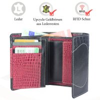 Sunsa Creations "Gabi" echt Leder Damen Geldbörse Portemonnaie Brieftasche großer Geldbeutel