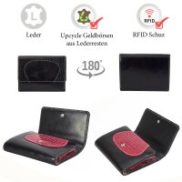 Sunsa Creations "Gabi" echt Leder Damen Geldbörse Portemonnaie Brieftasche großer Geldbeutel
