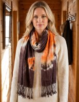 Sunsa Schal Batik Stil Damentuch Viskose Halstuch Damen Tuch Leichter Sommerschal