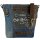 Sunsa Damentasche aus Jeansstoff. Umhängetasche mit Vintage Druckmotive