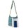 Sunsa Hobo Tasche. Gestreifte Baumwolle Umhängetasche. Vegane Schultertasche. Crossbody bag