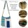 Sunsa Hobo Tasche. Gestreifte Baumwolle Umhängetasche. Vegane Schultertasche. Crossbody bag