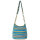 Sunsa Hobo Tasche. Gestreifte Baumwolle Umhängetasche. Vegane Schultertasche. Crossbody bag
