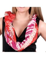 Summer Loop viscose with graphic design