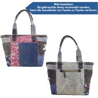 Sunsa Handtasche Damen Schultertasche Canvas Jeanstasche große Shopper