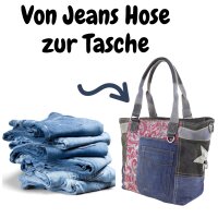 Sunsa Handtasche Damen Schultertasche Canvas recycelte Jeanstasche große Shopper