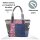 Sunsa Handtasche Damen Schultertasche Canvas recycelte Jeanstasche große Shopper