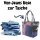 Sunsa Handtasche Damen Schultertasche Canvas recycelte Jeanstasche große Shopper