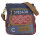 Sunsa Damen Canvas Umhängetasche/ Crossbody, Tasche aus rote Canvas & Jeansstoff