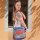 Sunsa Damen Canvas Umhängetasche/ Crossbody, Tasche aus rote Canvas & Upcycling Jeans