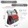 Sunsa Damen Canvas Umhängetasche/ Crossbody, Tasche aus rote Canvas & Upcycling Jeans