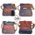 Sunsa Damen Canvas Umhängetasche/ Crossbody, Tasche aus rote Canvas & Upcycling Jeans