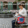 Sunsa Umhängetasche aus rote Canvas & Jeansstoff. Crossbody Bag