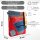 Sunsa Umhängetasche aus rote Canvas & Upcycling Jeans. Crossbody Bag