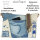 Sunsa Damen Umhängetasche aus beigem Canvas & Upcycling Jeans. Crossbody Tasche