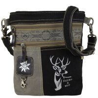 Domelo canvas bag shoulder bag shoulder bag black gray
