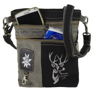 Domelo canvas bag shoulder bag shoulder bag black gray