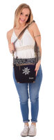 Domelo canvas stonewashed shoulder bag crossbody black